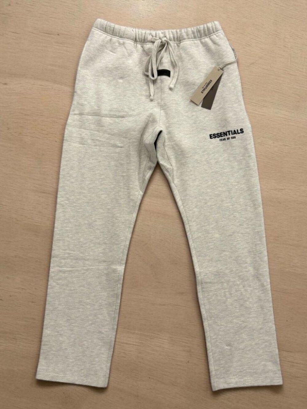 Light Oatmeal Essentials Fear Of God Sweatpants SS22 Size M-L